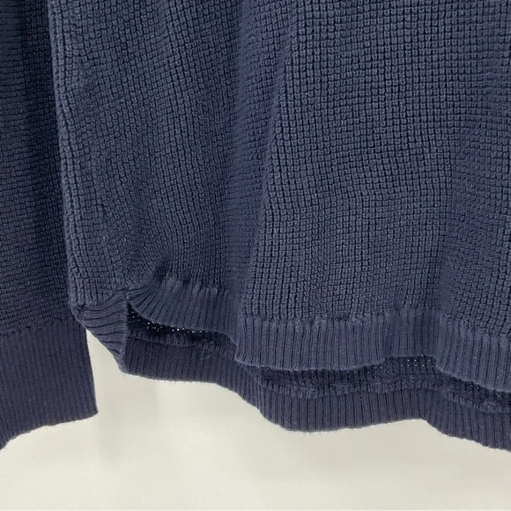 Ralph Lauren Womens Cowl Neck Sweater Navy Blue Size Medium H13 - Picture 3 of 7